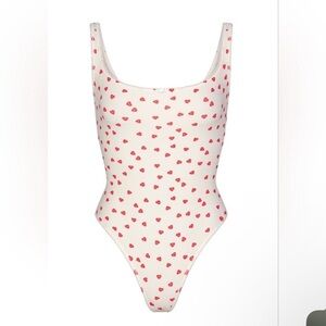 Skims x Lana Del Rey Heart Printed Bodysuit medium